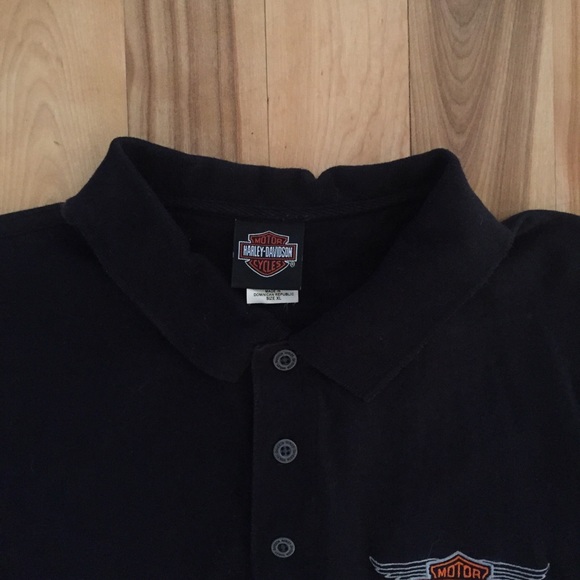 Men’s Harley Davidson collared work golf polo shir - Picture 3 of 8